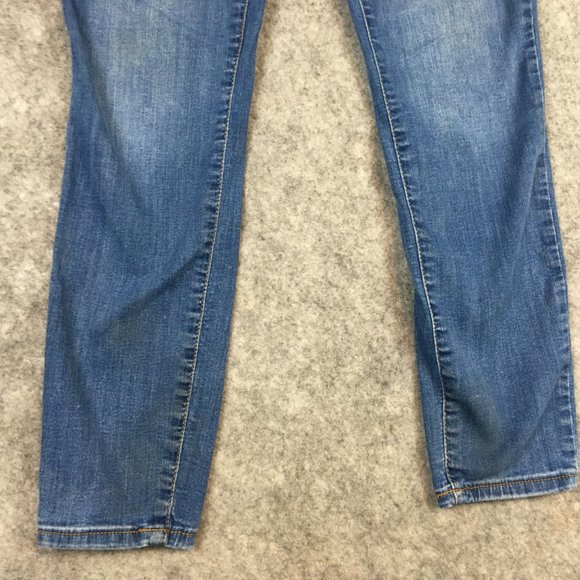 Universal Thread Jeans 6 28 High Rise Skinny Medium Wash Distressed Stretch Blue - Picture 2 of 15
